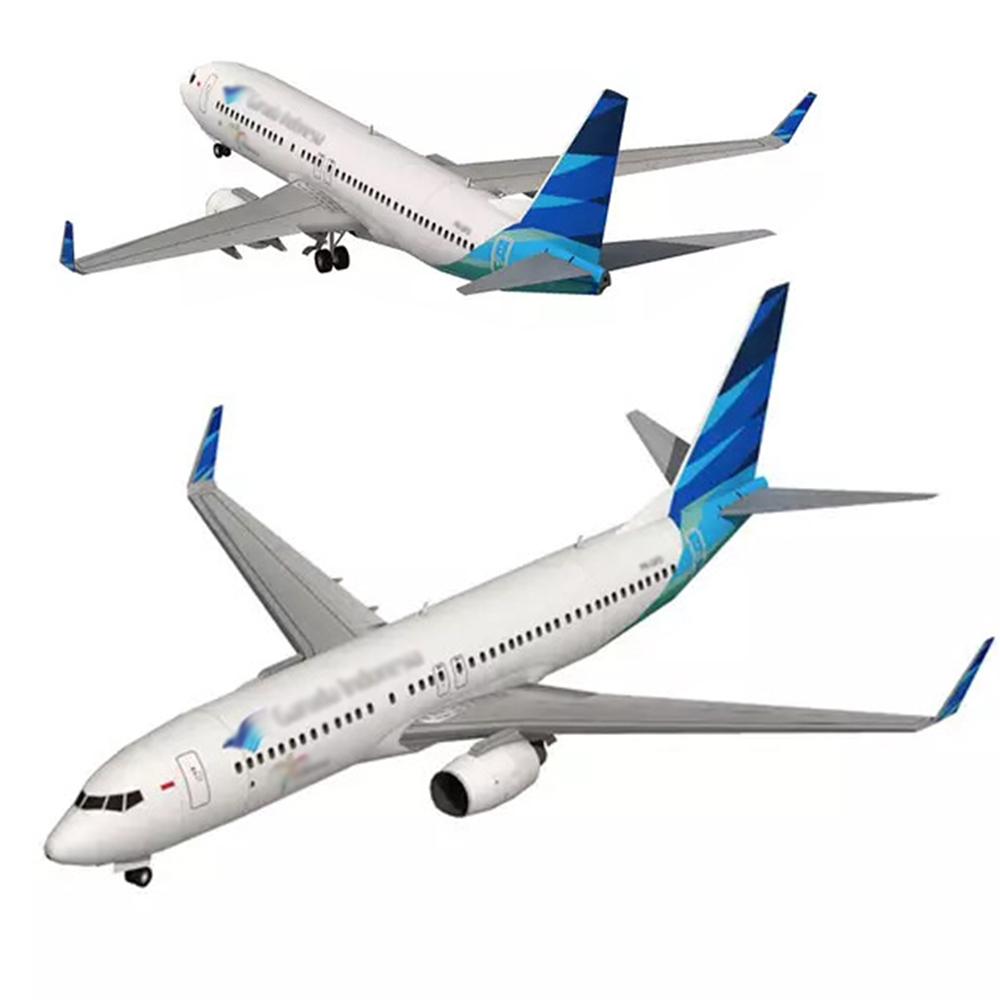 Model Kit Indonesia - 1:100 인도네시아 항공 737-800 3D 마이크로모델
