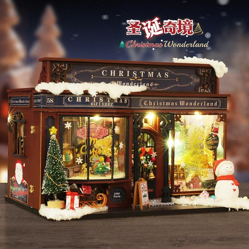 Model Kit House - DIY 작은 집 크리스마스 원더랜드 장난감