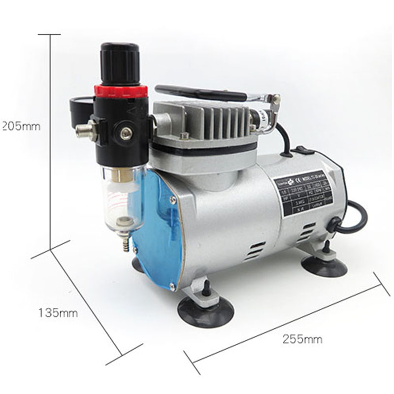 Airbrush Compressor Kit - 220V 110V 휴대용 공기 압축기 110W