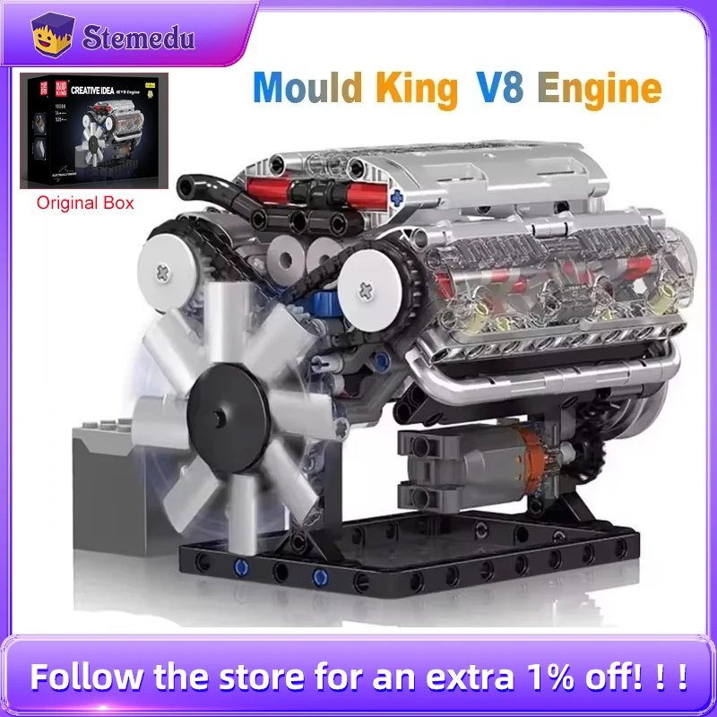 Model Kit Engine V8 - Mold King V8 엔진 빌딩 블록