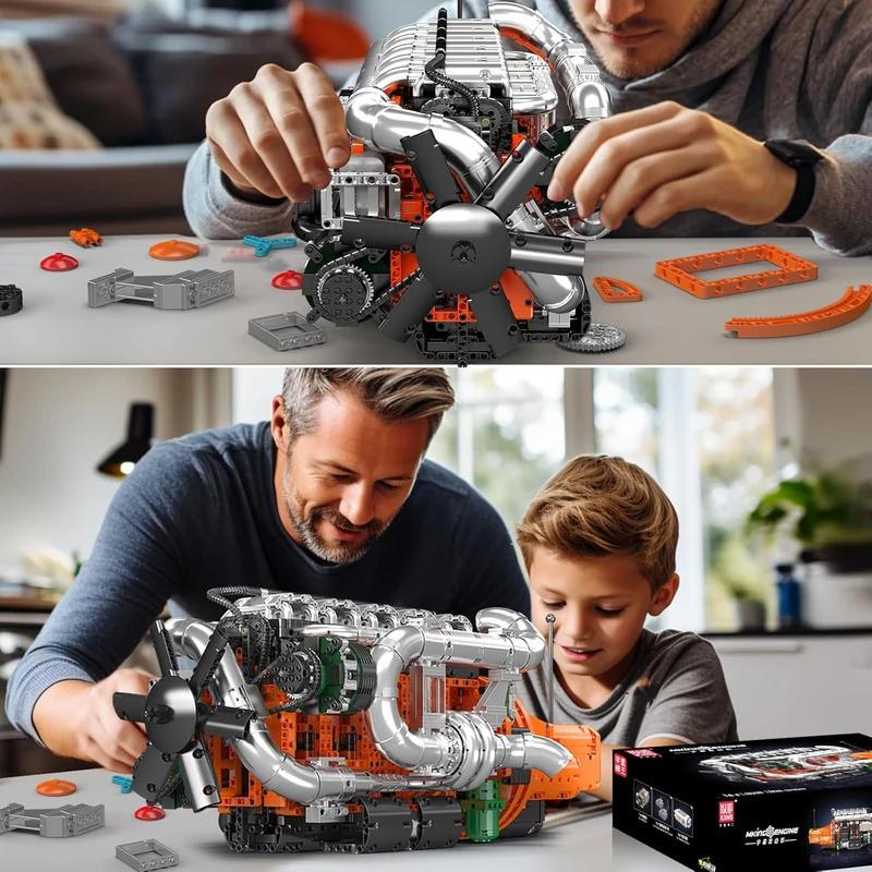 Model Kit Engine V8 - 몰드 킹 10200 V8 트윈 터보