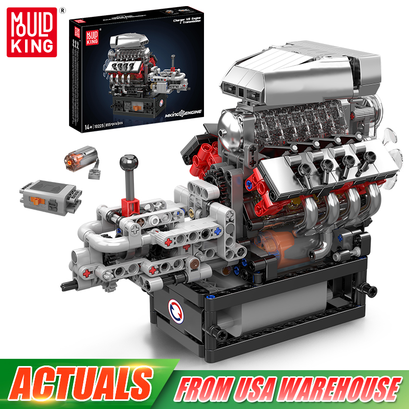 Model Kit Engine V8 - 몰드 킹 10225 테크니컬 엔진 토이즈