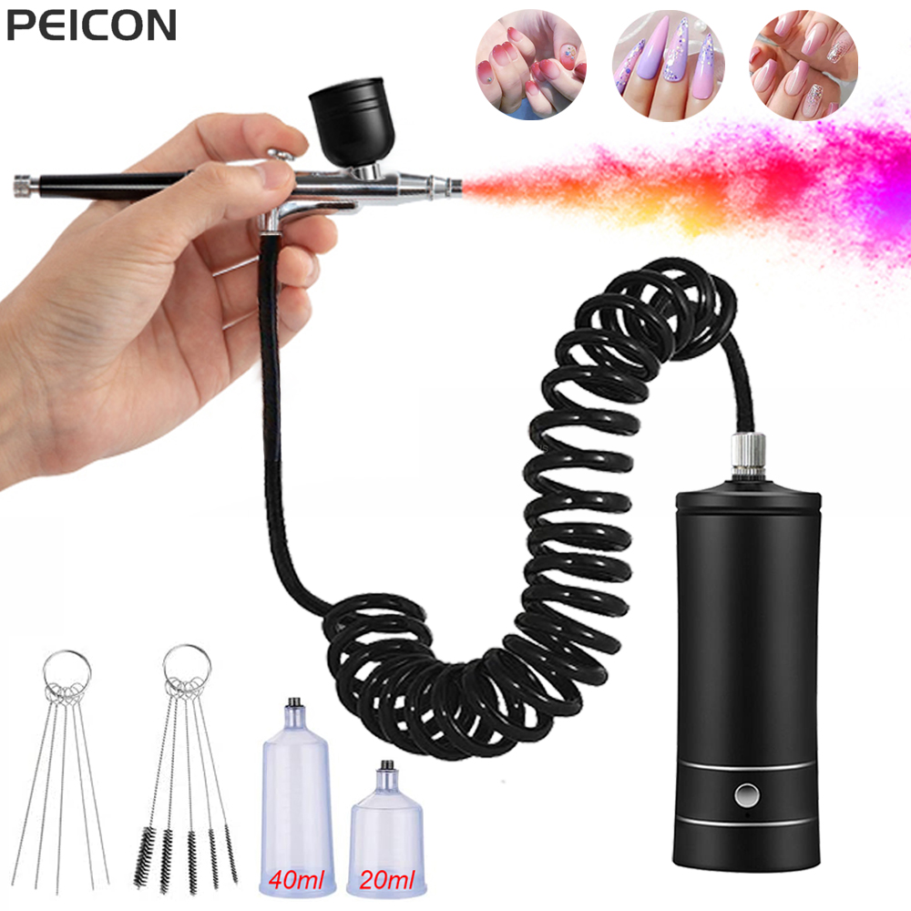 Airbrush Compressor Kit - 압축기가있는 에어 브러시 네일 손톱 용