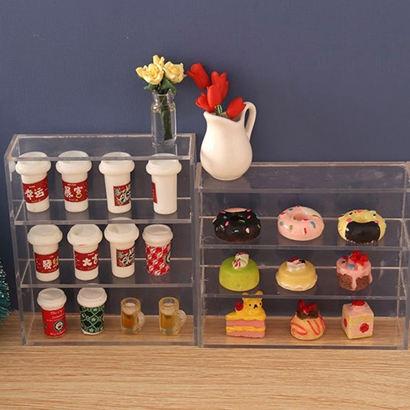 1Pc 1:12 인형 집 미니어처 다층 랙 찬장 보관  - Model Kitchen Set 리뷰 및 가격