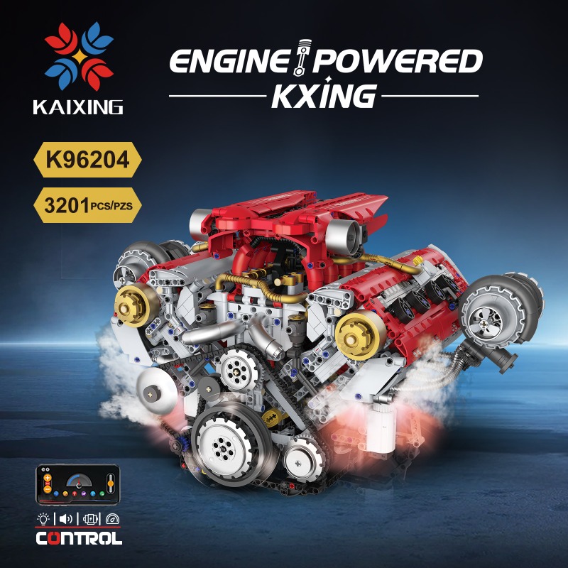 모터 구동 V8 엔진 3201피스 블록 키트 DIY 기 - Model Kit Engine V8 리뷰 및 가격