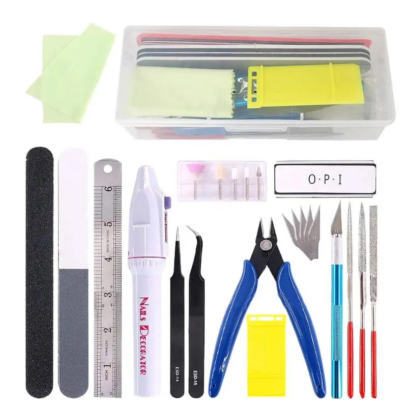 ‌ 모델 제작용 24/9피스 미니어처 공구 세트 - 자 - Model Kit Tweezers 리뷰 및 가격