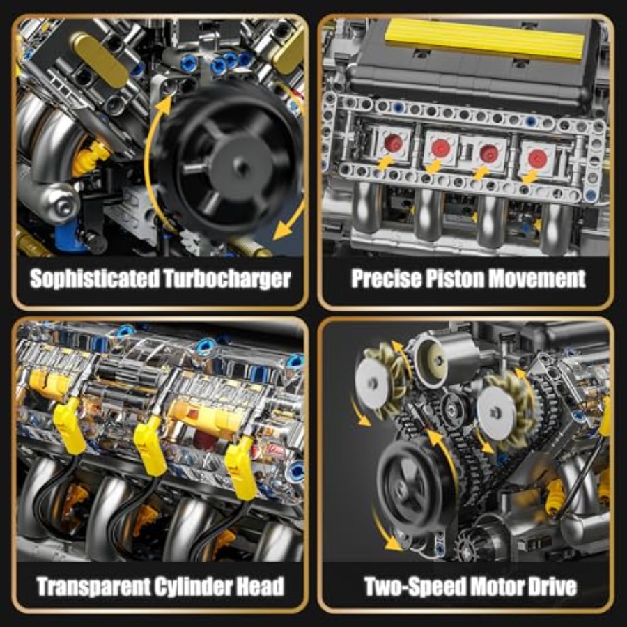 V8 엔진 모델 키트(실행 가능), 성인용 눈에 보이는 - Model Kit Engine V8 리뷰 및 가격