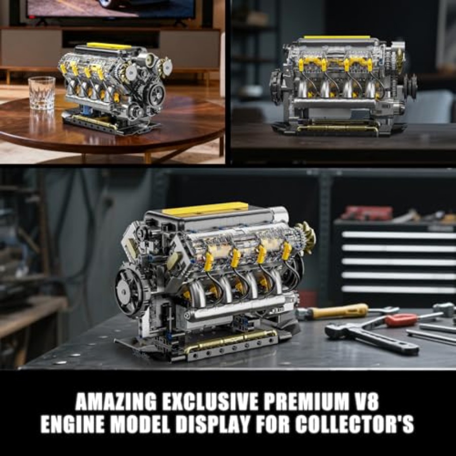 V8 엔진 모델 키트(실행 가능), 성인용 눈에 보이는 - Model Kit Engine V8 리뷰 및 가격
