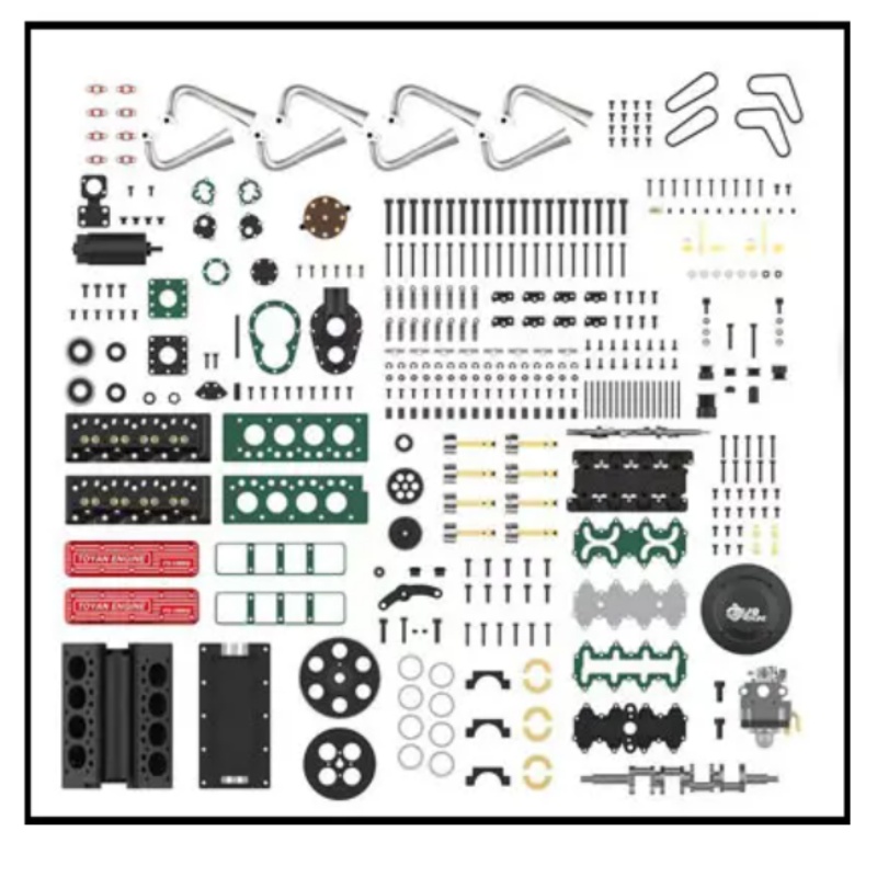 토얀 V8 가스 4행정 엔진 28cc 수냉식 엔진 모델 - Model Kit Engine V8 리뷰 및 가격