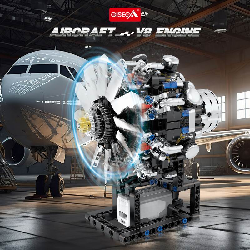 G8910 항공 V8 엔진 558개 항공기 내연기관 블 - Model Kit Engine V8 리뷰 및 가격