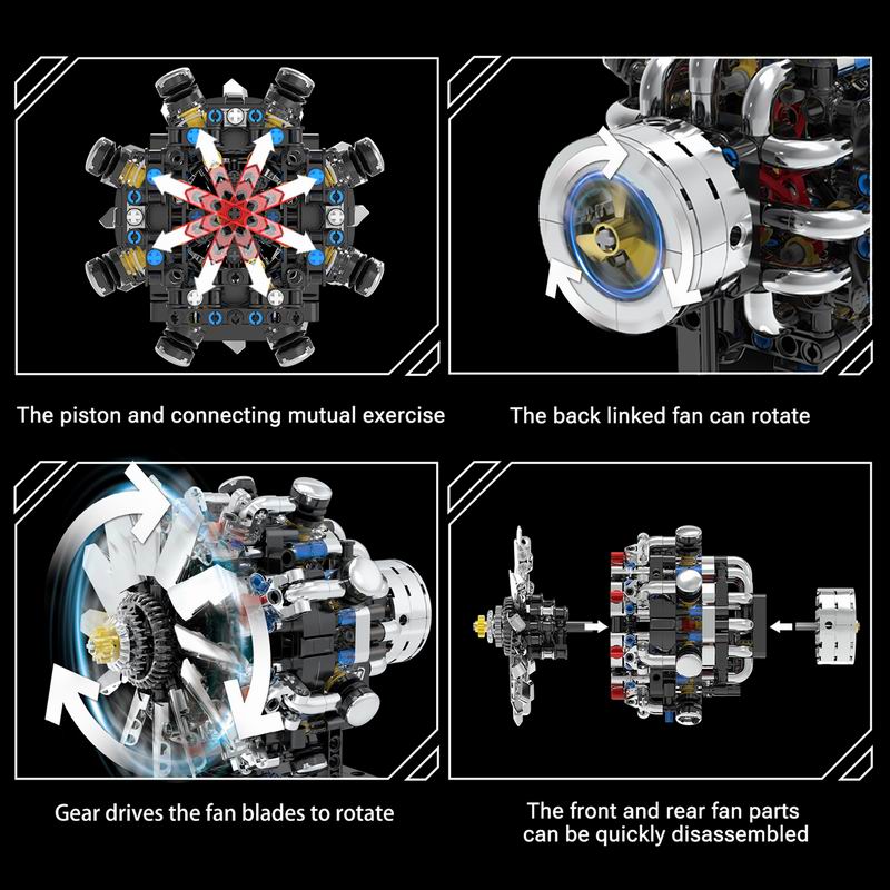 G8910 항공 V8 엔진 558개 항공기 내연기관 블 - Model Kit Engine V8 리뷰 및 가격