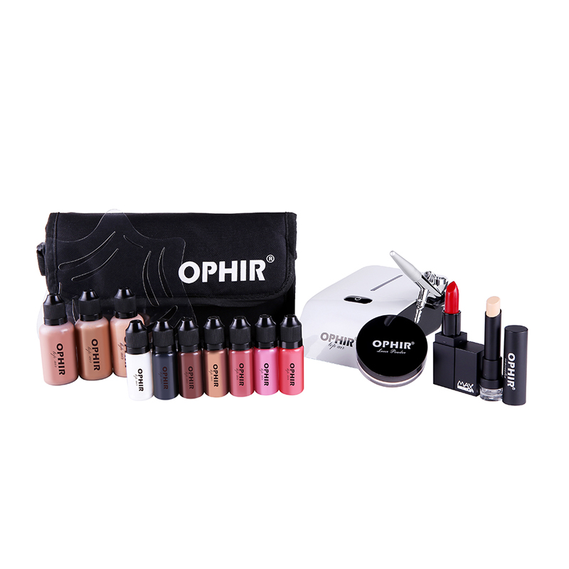 OPHIR 프로 메이크업 세트 0.3mm 에어 브러시  - Airbrush Compressor Kit 리뷰 및 가격