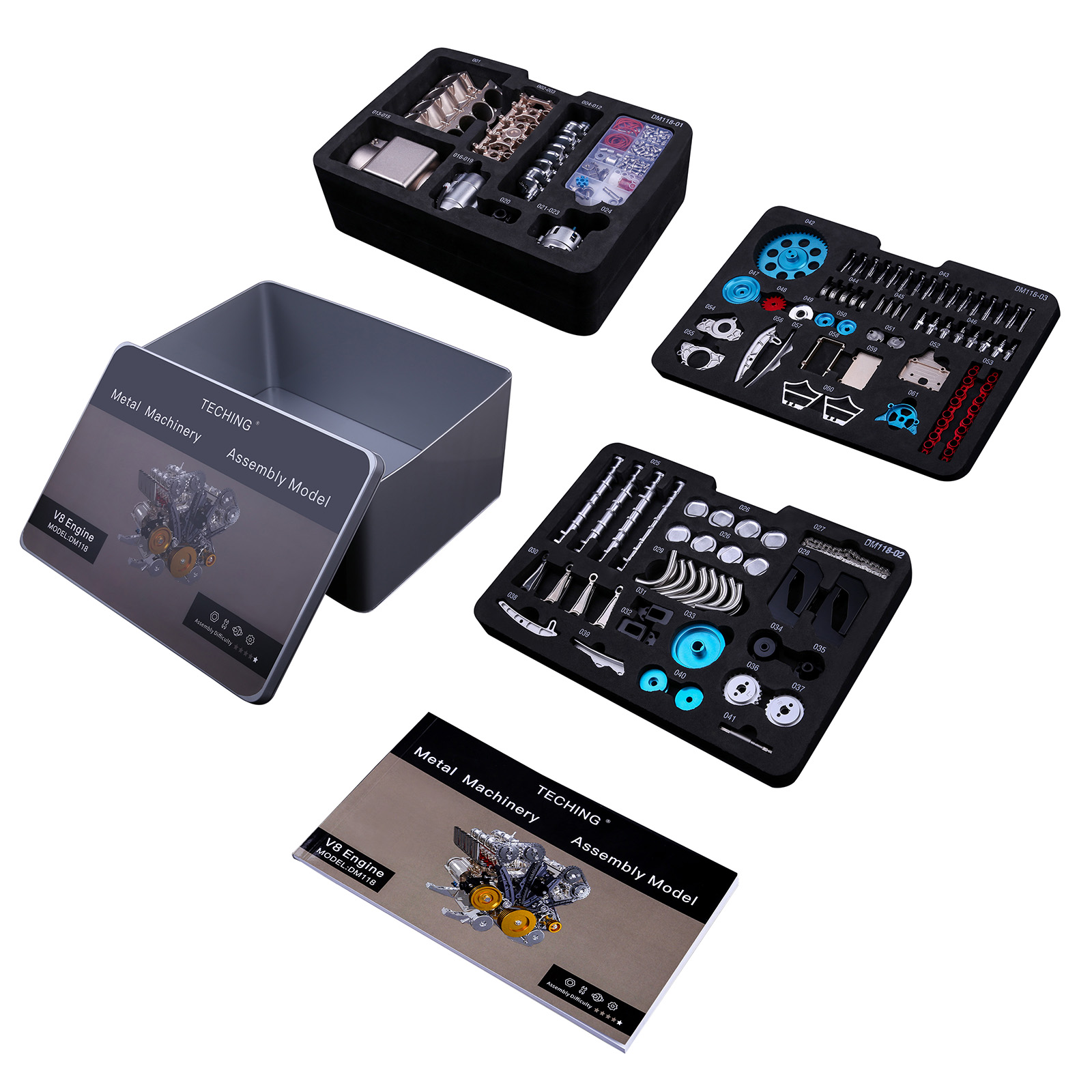 500 + Pcs DIY V8 엔진 모델 금속 조립 키 - Model Kit Engine V8 리뷰 및 가격