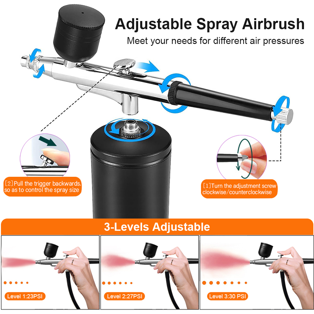 휴대용 무선 에어브러시 페인트 스프레이 미니 스프레이  - Airbrush Compressor Kit 리뷰 및 가격