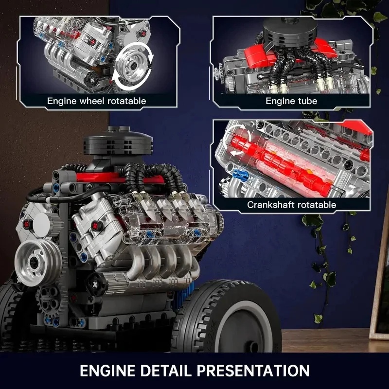 몰드 킹 10171 슈퍼카 V8 엔진 |   W16 & - Model Kit Engine V8 리뷰 및 가격