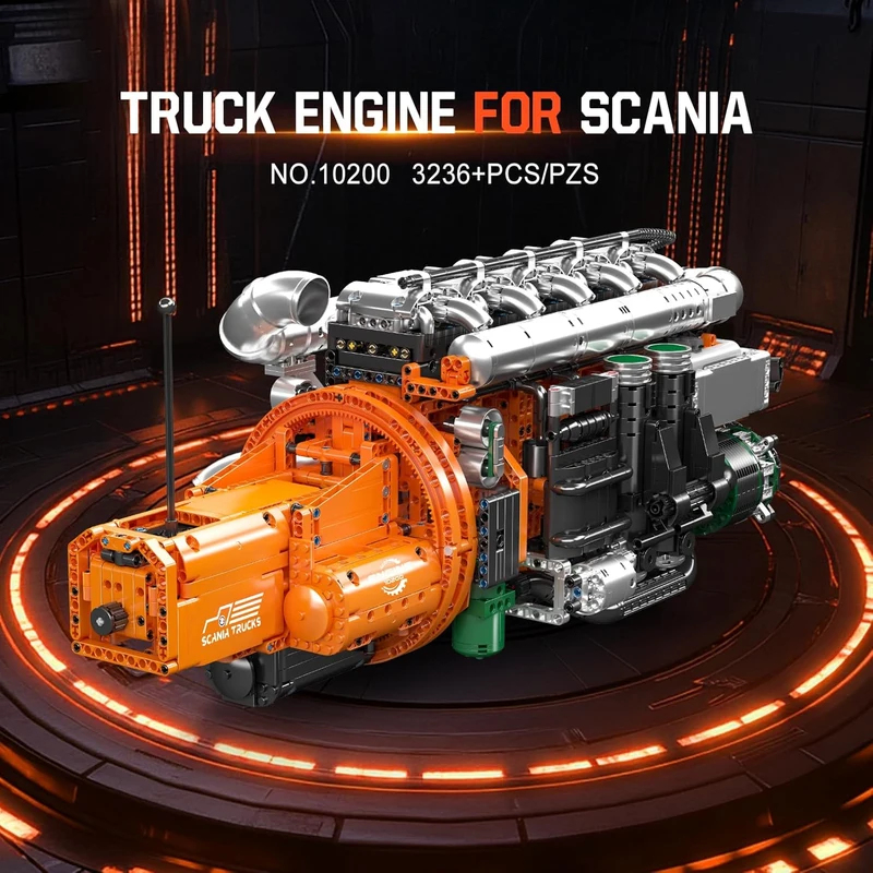 몰드 킹 10200 V8 트윈 터보 트럭 엔진 모델 키 - Model Kit Engine V8 리뷰 및 가격