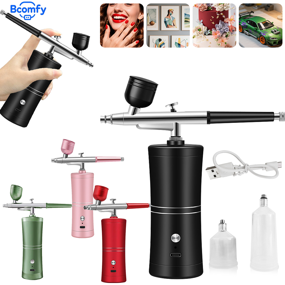 무선 휴대용 에어브러시 네일 아트 케이크 페인팅 공예  - Airbrush Compressor Kit 리뷰 및 가격