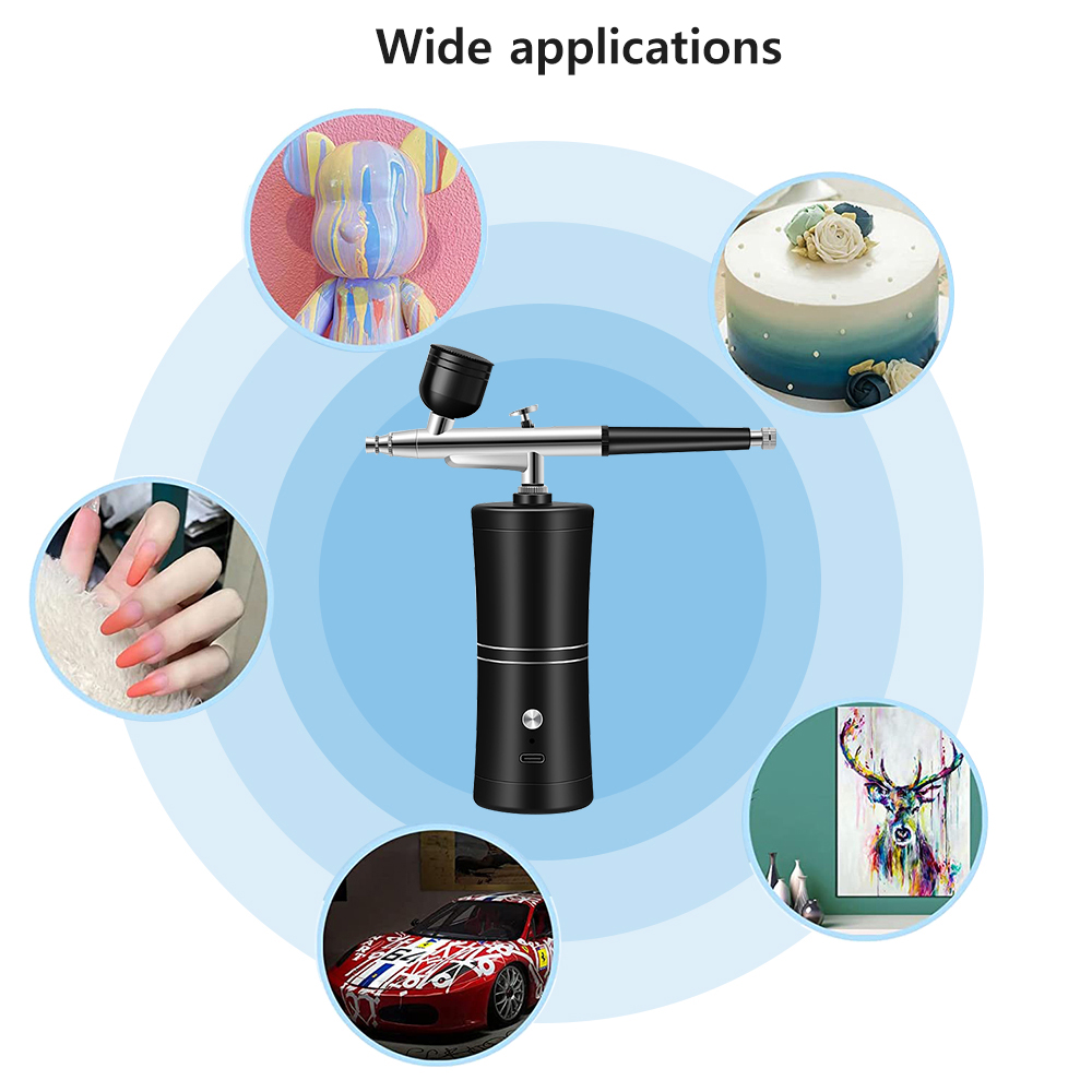 무선 휴대용 에어브러시 네일 아트 케이크 페인팅 공예  - Airbrush Compressor Kit 리뷰 및 가격