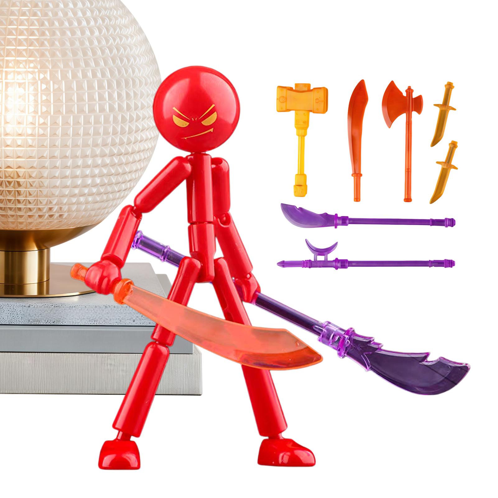 DIY 포즈 가능 스틱맨 피규어 키트, 무기와 움직이는 - Model Kit Weapons 리뷰 및 가격