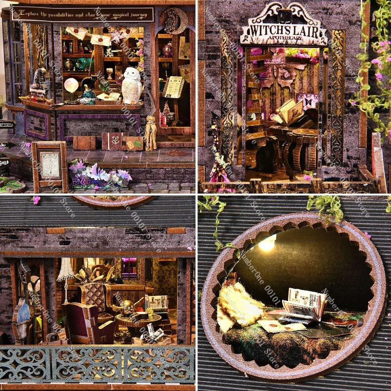 나무 미니어처 하우스 빌딩 블록 모델 키트 DIY 3D - Model Kit House 리뷰 및 가격