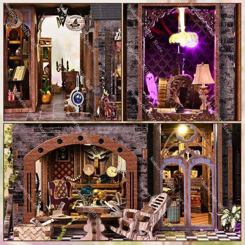 나무 미니어처 하우스 빌딩 블록 모델 키트 DIY 3D - Model Kit House 리뷰 및 가격