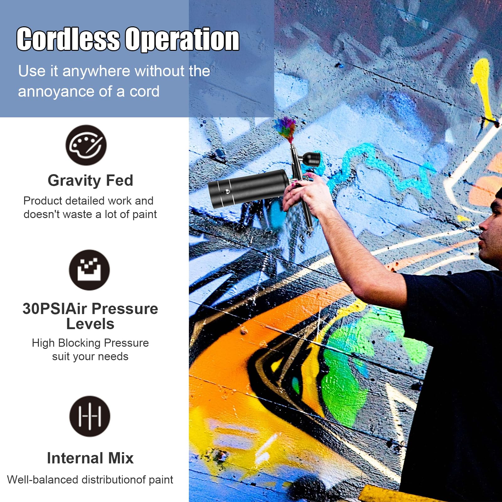 충전식 무선 에어브러시 컴프레서, 막힘 방지 고압 에어 - Airbrush Compressor Kit 리뷰 및 가격